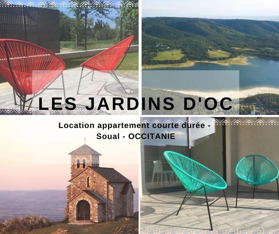 Les Jardins d'Oc - Wifi, Terrasse et Jardinet - Appart T2 neuf Soual Extérieur photo